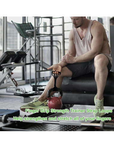 Entrenador de Fuerza para Dedos CORECISE MANO001 Negro