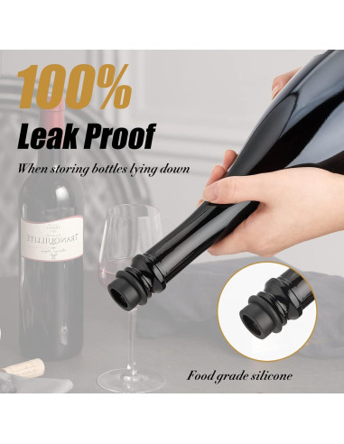 Tapones de Vino OWO al Vacío Reutilizables - Paquete de 4