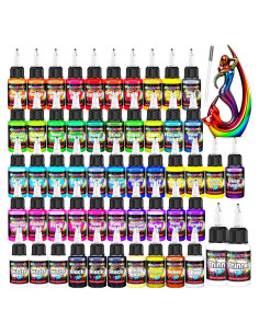 Set de Pintura Airbrush ERCorArt 54 Colores Acrílica 19 Oz