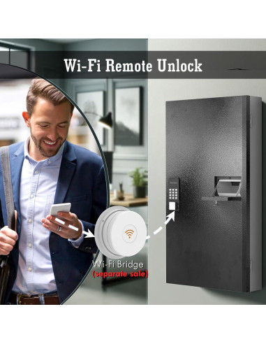 Caja de Llaves WeHere 104 Llaves Montada en Pared con Bluetooth