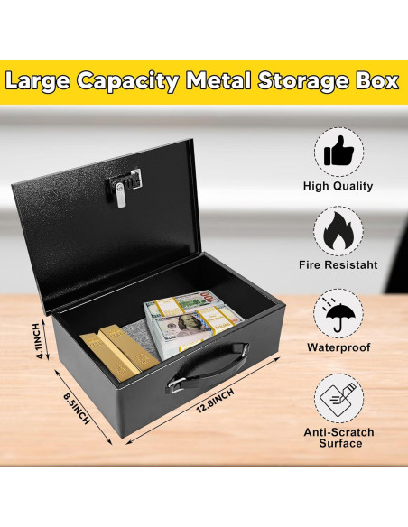 Caja de Seguridad a Prueba de Fuego YIYITOOLS VK018 2kg