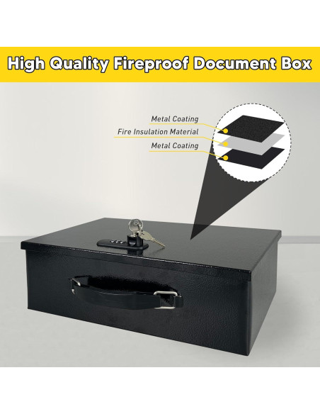Caja de Seguridad a Prueba de Fuego YIYITOOLS VK018 2kg