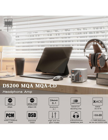 Amplificador DAC SMSL DS200 Bluetooth 5.1 32bit 768kHz