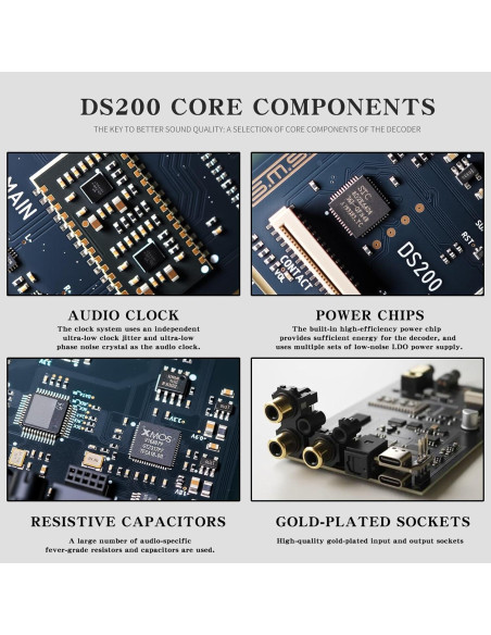 Amplificador DAC SMSL DS200 Bluetooth 5.1 32bit 768kHz