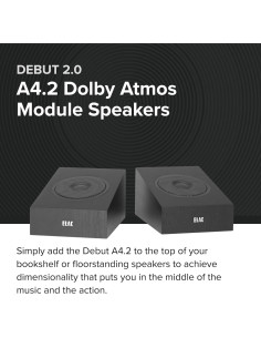 Altavoces ELAC Debut 2.0 A4.2 Habilitados para Dolby Atmos 2