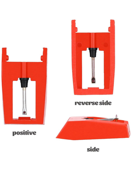 4 Agujas de Reemplazo para Tocadiscos + Cepillo de Limpieza