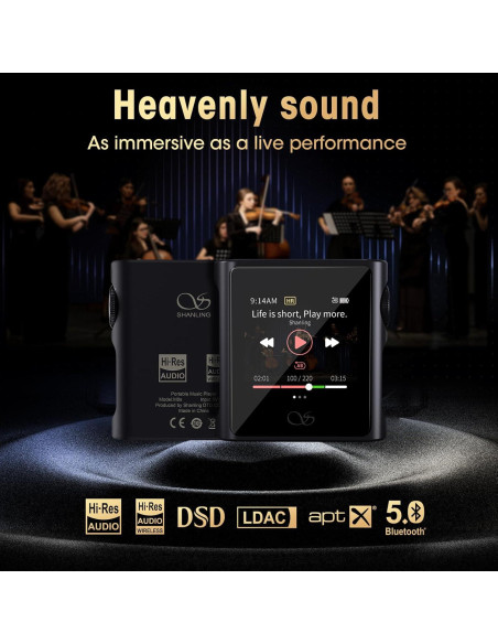 Reproductor MP3 Hi-Fi Shanling M0s 2en1 DAC Bluetooth 5.0