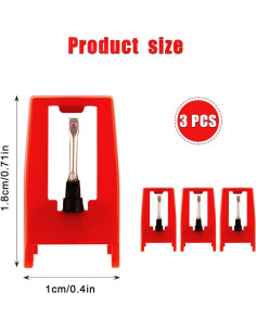 Aguja de Repuesto para Tocadiscos Victrola ION Crosley - 3 Piezas 2