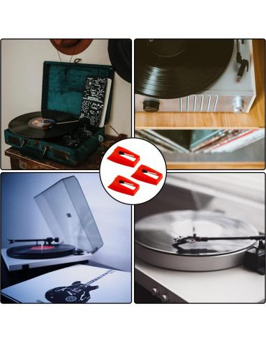 Aguja de Repuesto para Tocadiscos Victrola ION Crosley - 3 Piezas