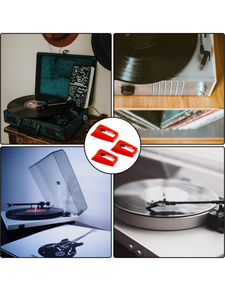 Aguja de Repuesto para Tocadiscos Victrola ION Crosley - 3 Piezas
