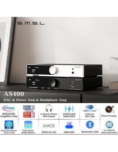 Amplificador de Potencia S.M.S.L AS400 165W DAC 2.1 Canales 2