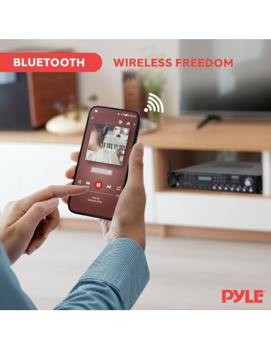 Receptor Preamplificador Bluetooth Pyle P2001BT 2000W Multicanal