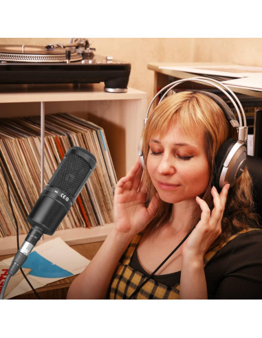 Cable de Micrófono XLR Macho a Hembra 3m GEEKRIA para Audio-Technica