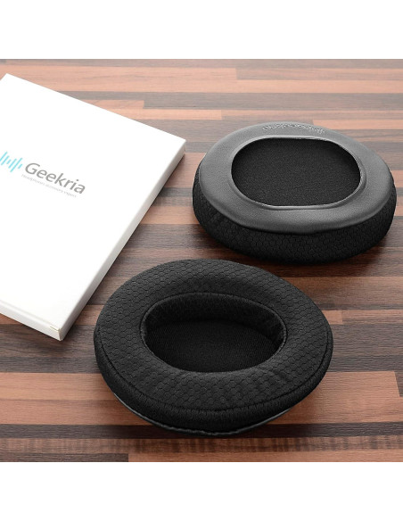 Almohadillas de Repuesto Geekria para Auriculares ATH M50X, M40X, M30X - 2 Unidades
