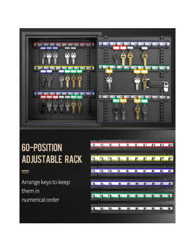 Gabinete de Llaves Uniclife 60 Llaves con Combinación y Llave
