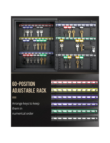 Gabinete de Llaves Uniclife 60 Llaves con Combinación y Llave