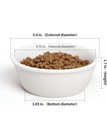 Juego de Cuencos de Cerámica FUKUMARU para Mascotas 2 PCS