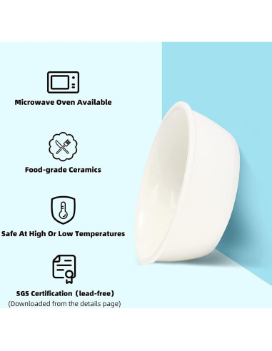 Juego de Cuencos de Cerámica FUKUMARU para Mascotas 2 PCS