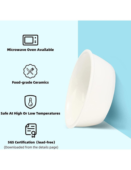 Juego de Cuencos de Cerámica FUKUMARU para Mascotas 2 PCS