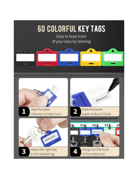 Gabinete de Llaves Uniclife 60 Llaves con Combinación y Llave