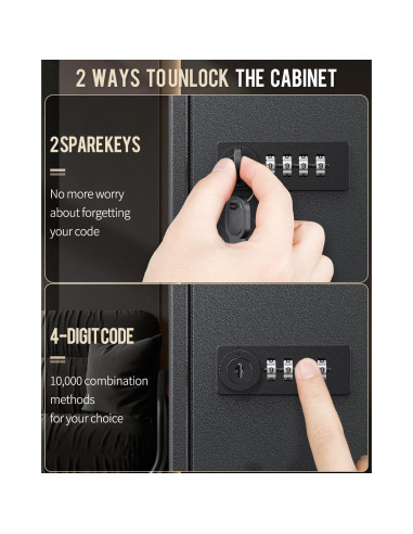 Gabinete de Llaves Uniclife 60 Llaves con Combinación y Llave