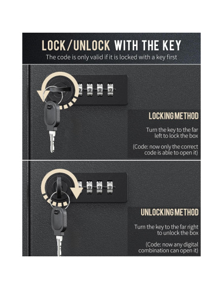 Gabinete de Llaves Uniclife 60 Llaves con Combinación y Llave