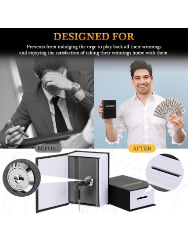 Caja Metálica Portátil Havawish para Ahorro de Dinero 11.5x8.5cm