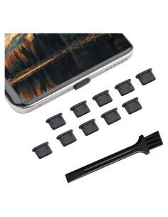 10 Tapones Anti Polvo USB-C MUBUY para Samsung y MacBook