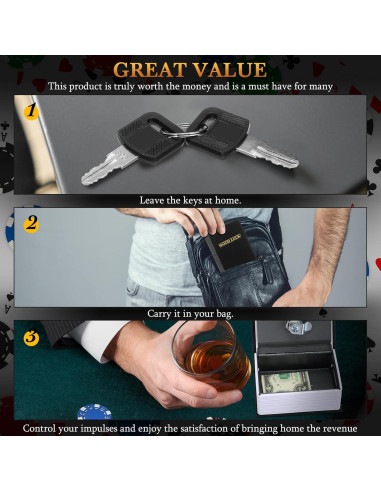 Caja Metálica Portátil Havawish para Ahorro de Dinero 11.5x8.5cm