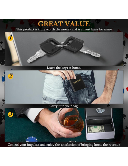 Caja Metálica Portátil Havawish para Ahorro de Dinero 11.5x8.5cm