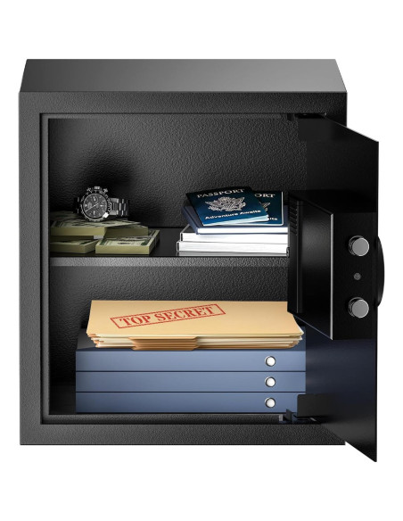 Caja Fuerte Digital Bonsaii de Acero 1.2 Pies Cúbicos con Estante