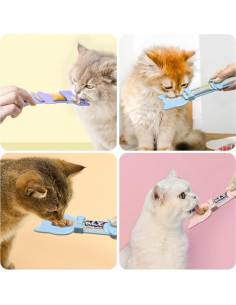 Cucharas para Alimentar Gatos Idepet - 4 Pcs Multifuncionales 2