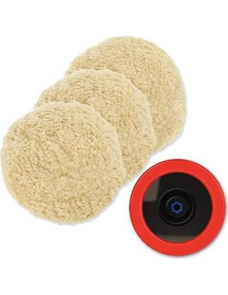 Discos de Pulido de Lana SPTA 6" 100% Natural Set 4pcs