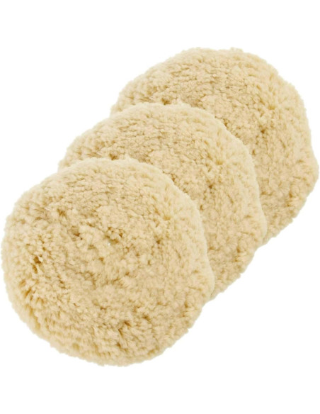 Discos de Pulido de Lana SPTA 6" 100% Natural Set 4pcs
