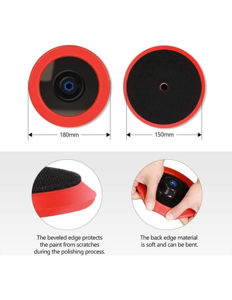 Discos de Pulido de Lana SPTA 6" 100% Natural Set 4pcs