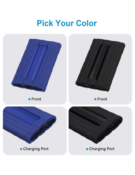 Funda de Silicona Lacdo para SSD Samsung T7 Shield 1TB/2TB/4TB