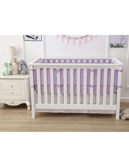 Juego de Sábanas de Cuna Belsden 3 Piezas Microfibra Suave