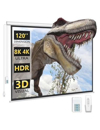 Pantalla de Proyector Eléctrica DINAH 120 Pulgadas 4K HD