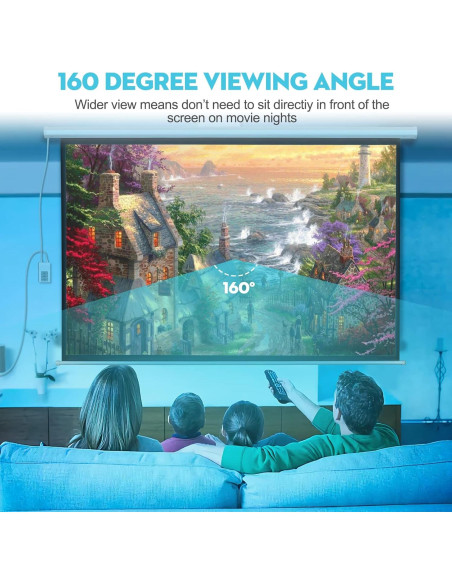 Pantalla de Proyector Eléctrica DINAH 120 Pulgadas 4K HD