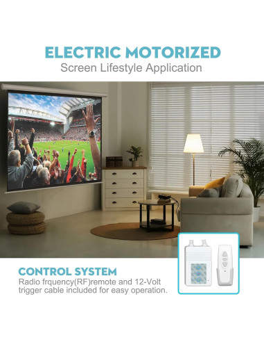 Pantalla de Proyector Eléctrica DINAH 120 Pulgadas 4K HD