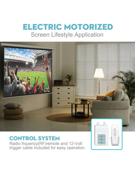 Pantalla de Proyector Eléctrica DINAH 120 Pulgadas 4K HD