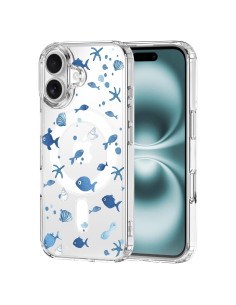 Funda MAYCARI Oceánica para iPhone 16 6.1" TPU Transparente