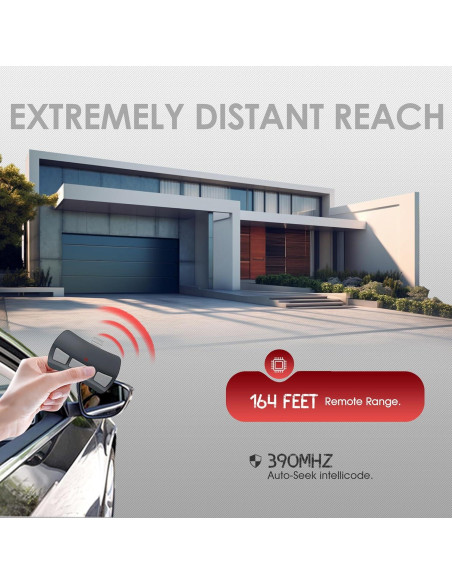 Control Remoto de Garaje ASONPAO OCDTR-3, 2 Baterías Incluidas