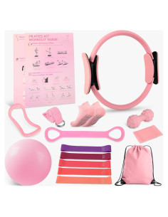 Kit de Pilates NITMTYOU QC001P - 14 Accesorios para Entrenamiento en Casa