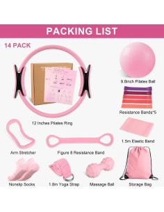 Kit de Pilates NITMTYOU QC001P - 14 Accesorios para Entrenamiento en Casa 2