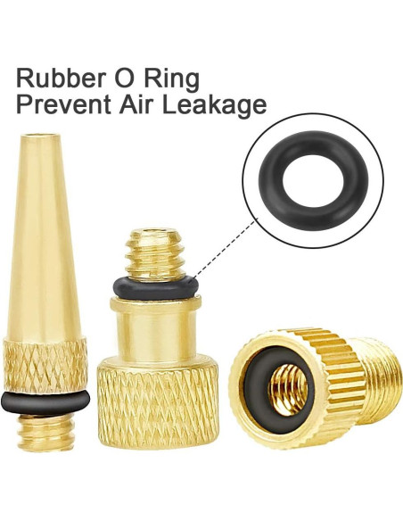 Kit de Adaptadores de Válvula PinbWD para Bicicleta y Balones