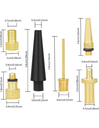 Kit de Adaptadores de Válvula PinbWD para Bicicleta y Balones