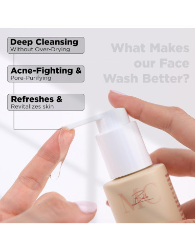 Limpiador Facial MC Belle Sin Fragancia 209g - Acné y Piel Grasa