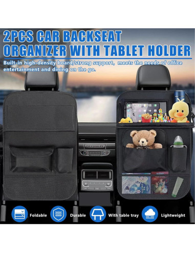 Organizador de Asiento Trasero D LIAN DONG con Bandeja Plegable