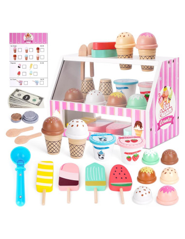 Set de Juego de Helado de Madera Shen Zhen 26.5x14x17.5cm